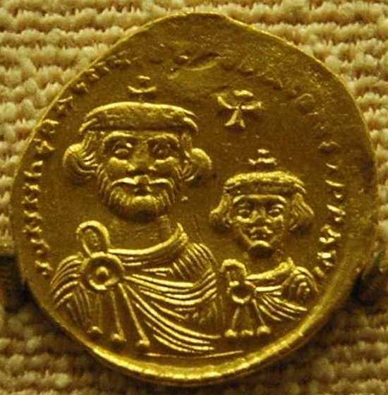 Heraclius and his son Constantine III, coin