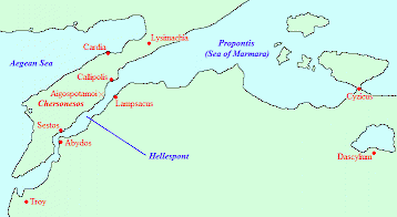 Map of the Hellespont
