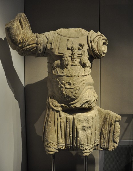 Carnuntum, Statue of a Roman commander with a picture of Jupiter Heliopolitanus on his armor