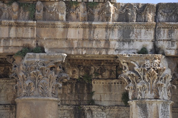 Baalbek, Temple of Bacchus, Exterior, Capitals