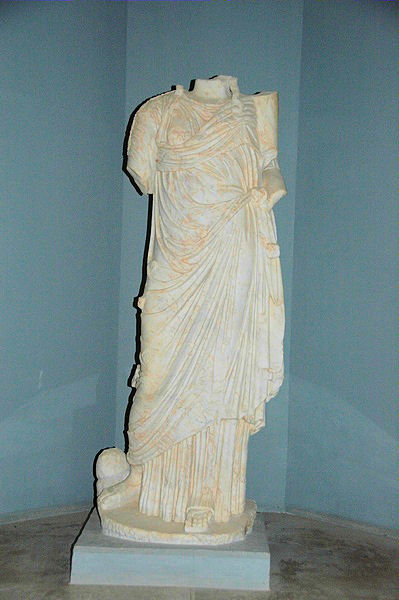 Lepcis Magna, Plaza, Nymphaeum, Statue of a lady