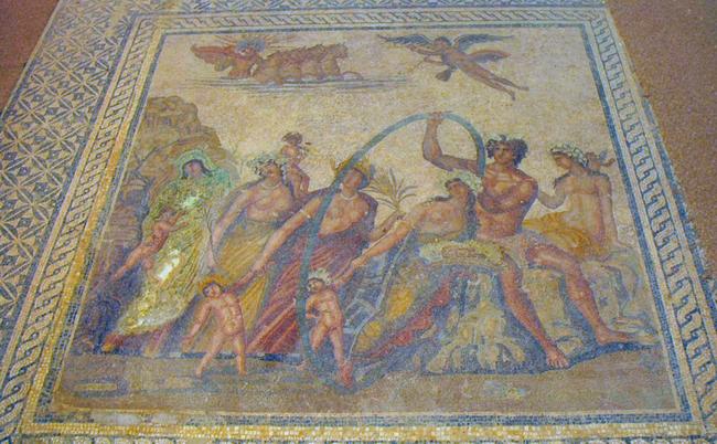 Villa Selene, Mosaic of the Four Seasons