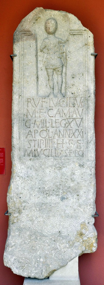 Carnuntum, Tombstone of Lucilius of XV Apollinaris