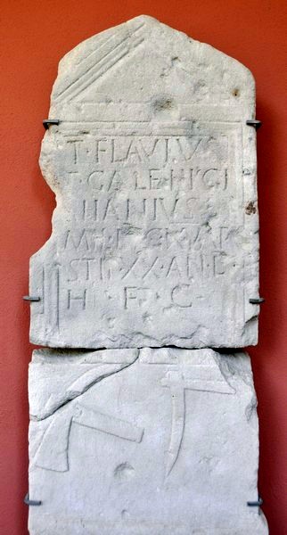 Carnuntum, Tombstone of Aiianius of XV Apollinaris