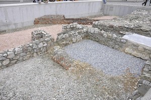 Vienna, ancient remains at the Michaelerplatz (in front of the Hofburg)