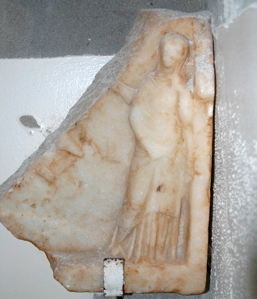 Taucheira, Marble relief of a woman