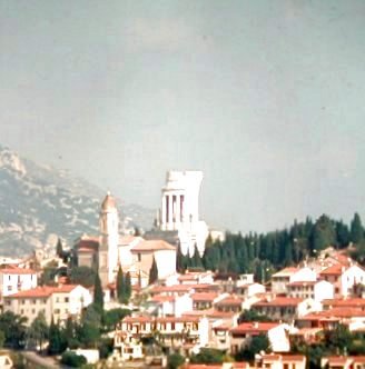 La Turbie, Old photo of the Tropaeum Augusti