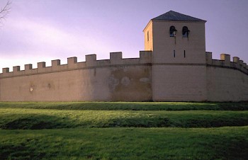 Modern reconstruction of CUT's wall