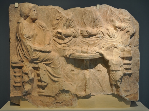 Philippi, Relief with a funerary meal