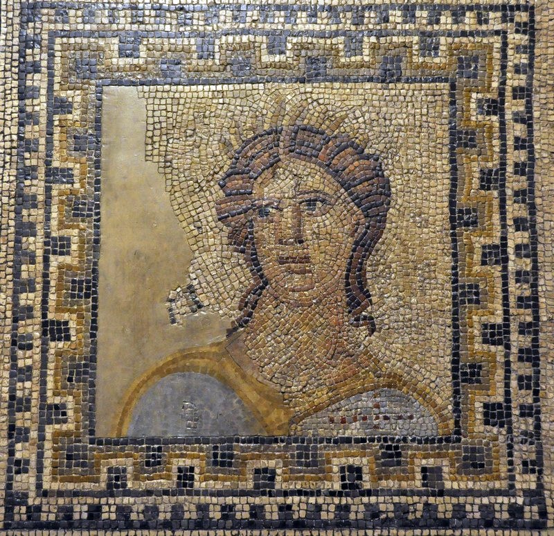 Trier, Large Mosaic of the Nine Muses, Melpomene