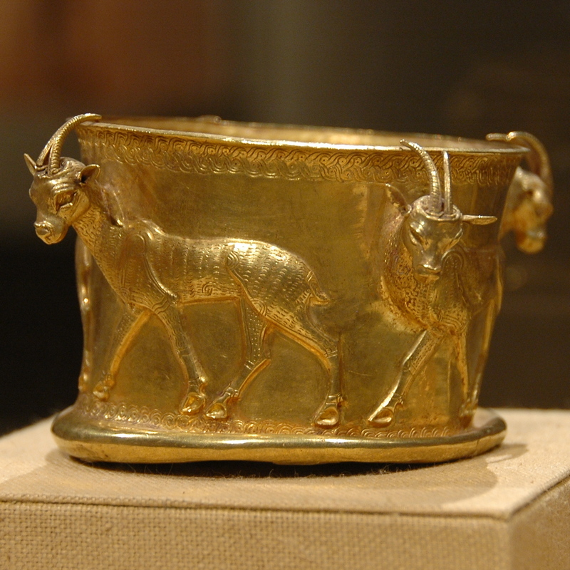Hyrcanian cup, decorated with gazelles