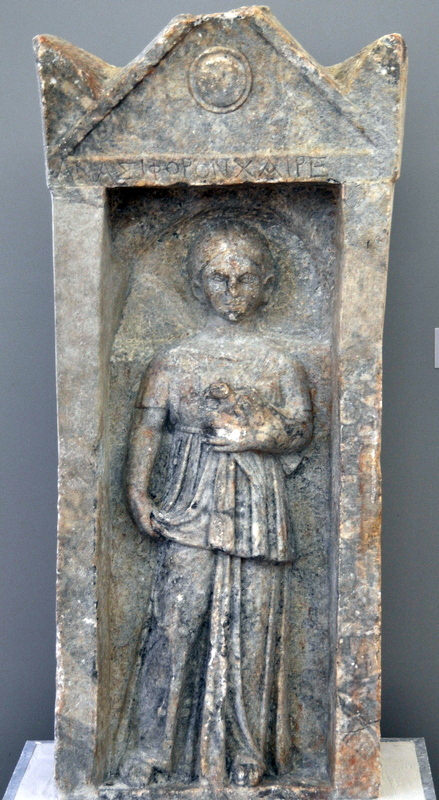 Orchomenos, Tombstone of a Roman girl