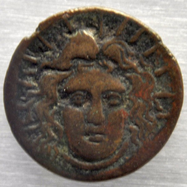 Rhodes, Coin with Helios (88-43 BCE)