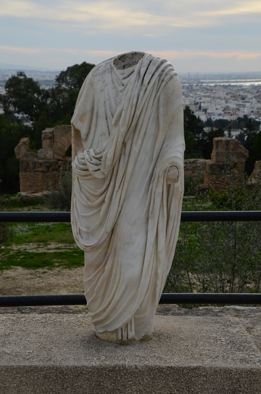 Carthage, Byrsa, Statue of Roman man