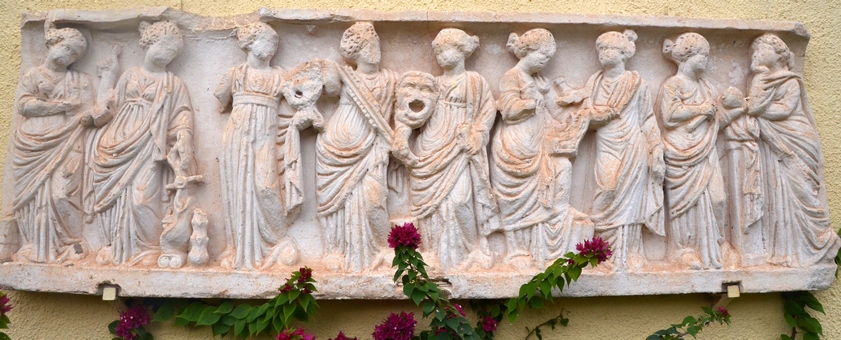 Carthage, Roman Theater, Relief of the Muses