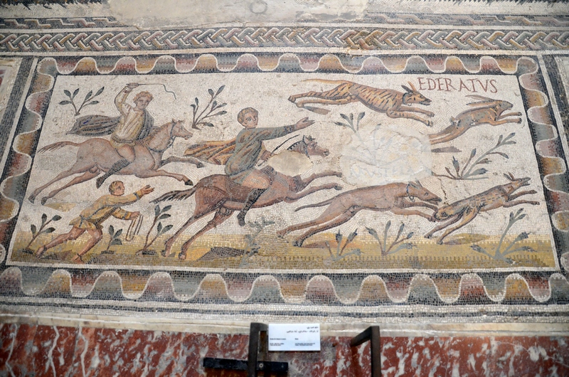Uthina, House of the Laberii, Mosaic of hunters