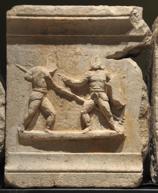 Cibyra, Relief of a retiarius and a secutor
