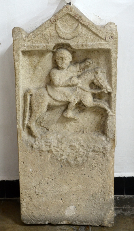 Icosium, Bab el-Oued cemetery, Tomb stela of a Numidian horseman