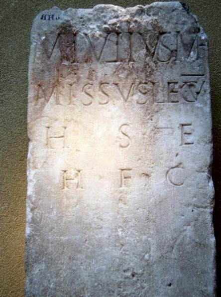 Tombstone of Marcus Julius, soldier of V Alaudae (CIL 13.8711)