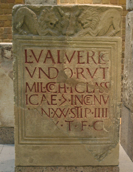 Köln-Alteburg, Tombstone of Verecundus
