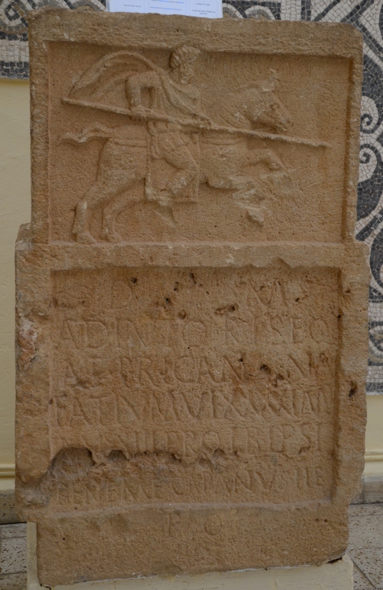 Tipasa, Tombstone of Adiutor, a Cananefatic horseman