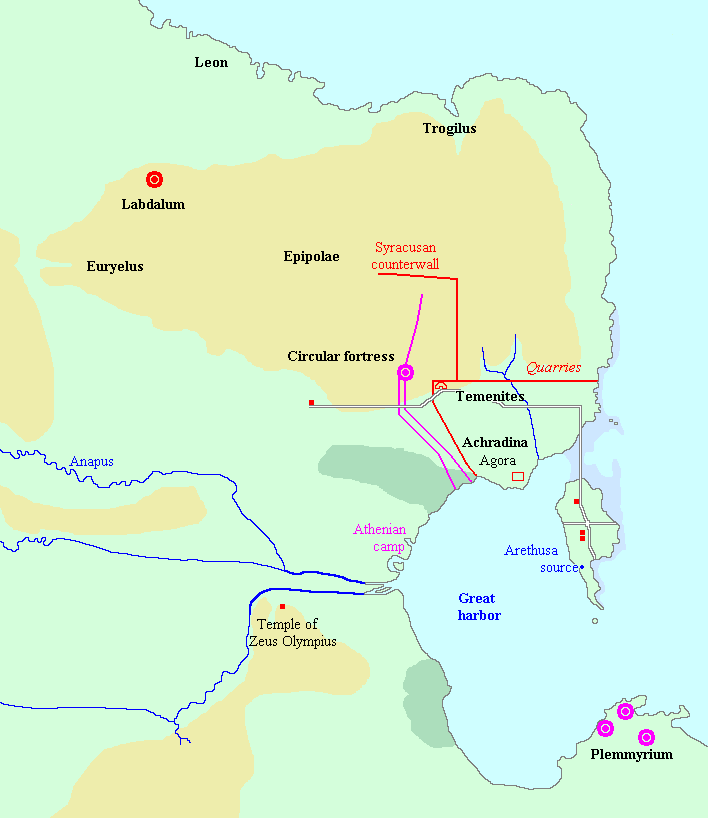 Map of the siege of Syracuse, stage 3 - Syracuse3